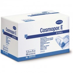 Повязка стерильная самоклеющаяся, Cosmopor E (Космопор Е) р. 7.2смх5см 50 шт арт. 900870 послеоперационная